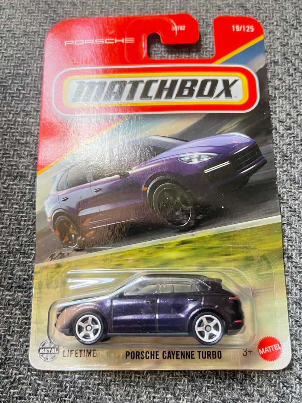 Matchbox Porsche Cayenne Turbo Toy Car - Purple